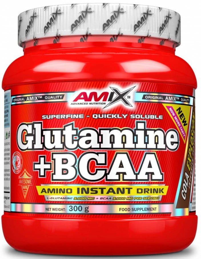 L-Glutamín + BCAA v prášku Amix 530g cola