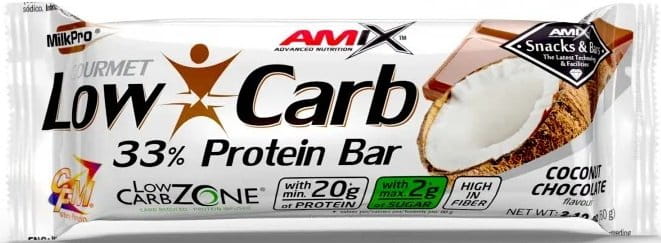 Proteínová tyčinka Amix Low-Carb 33% Proteín 60g kokos čokoláda