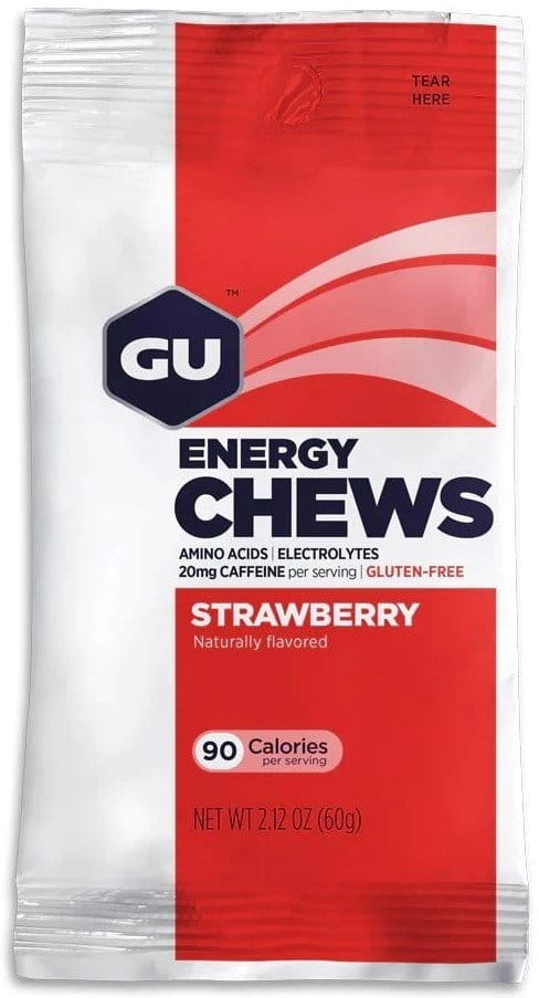 Energetické gély GU Energy Chews 60 g Strawberry