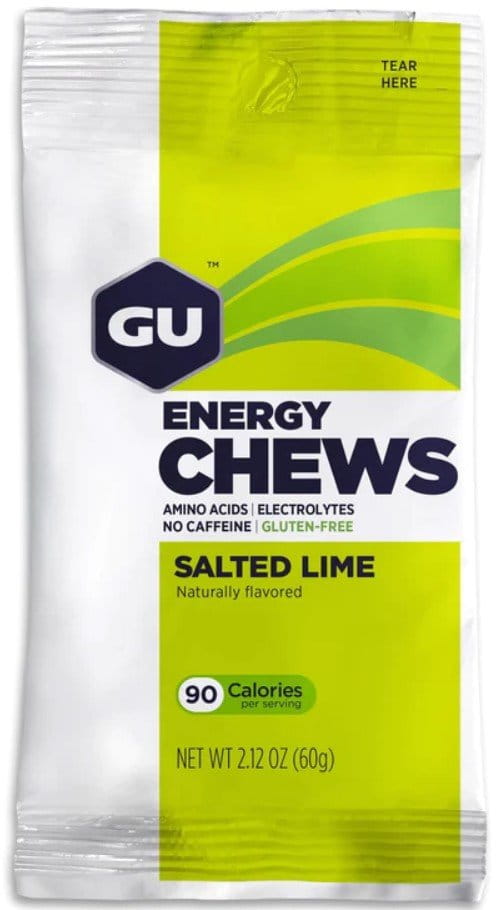 Energetické gély GU Energy Chews 60 g Salted Lime 1 SÁČ