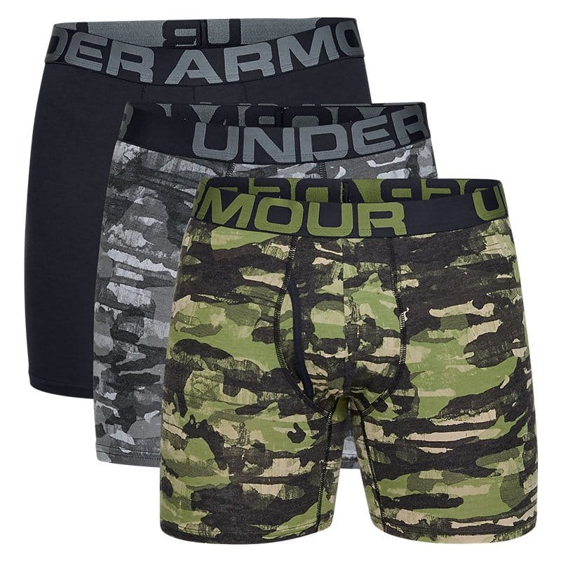 Boxerky Under Armour Charged Cotton 6in 3 Pack Novelty