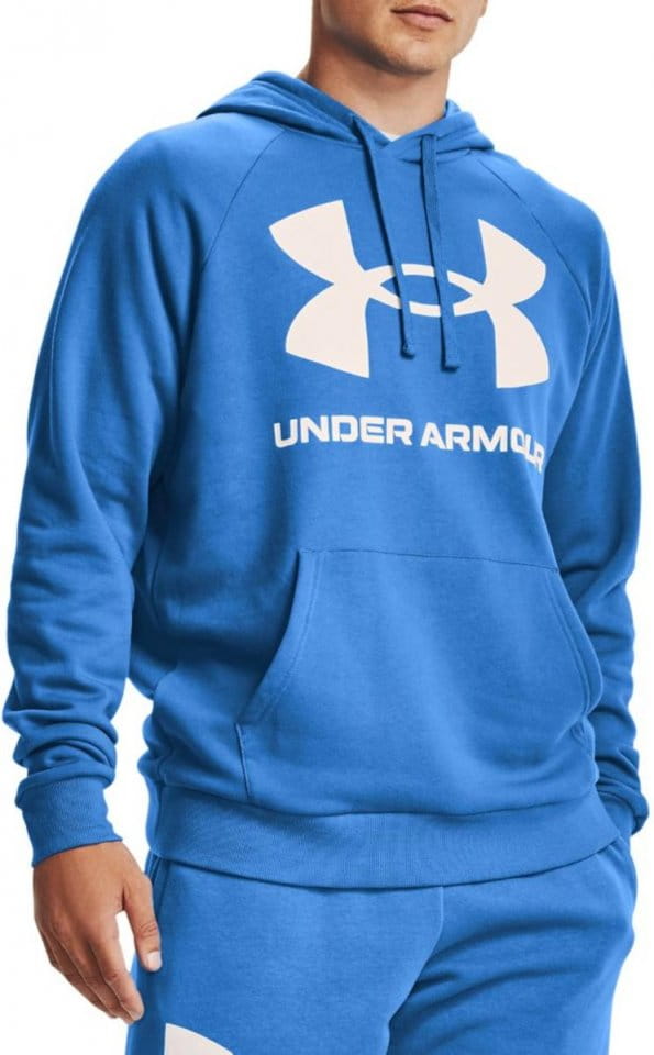 Mikina s kapucňou Under Armour UA Rival Fleece Big Logo HD-BLU