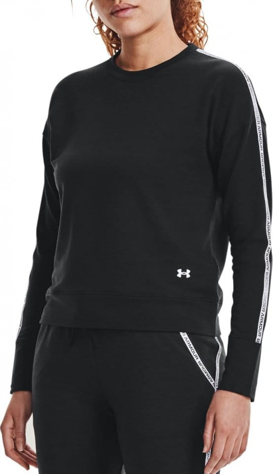 Mikina Under Armour UA Rival Terry Taped Crew-BLK