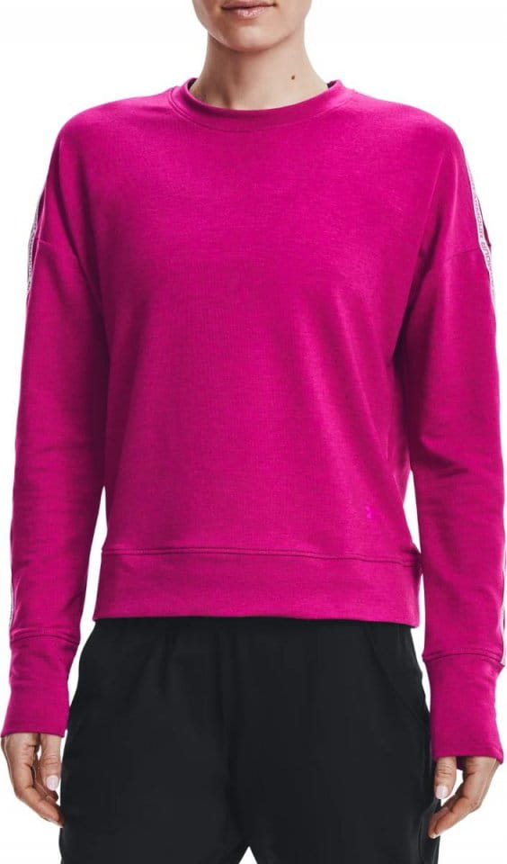 Mikina Under Armour UA Rival Terry Taped Crew-PNK