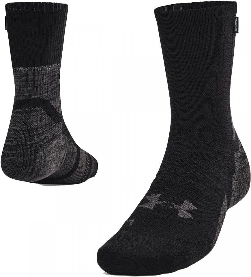 Ponožky Under Armour UA ArmourDry Run Wool-BLK