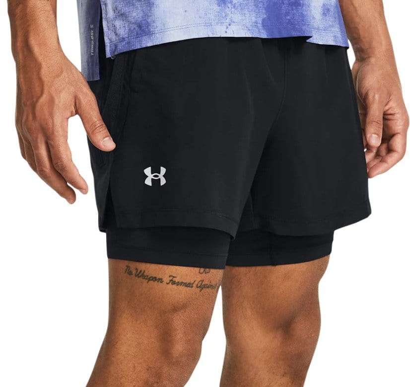 Šortky Under Armour UA LAUNCH 5 2-IN-1 SHORTS-BLK