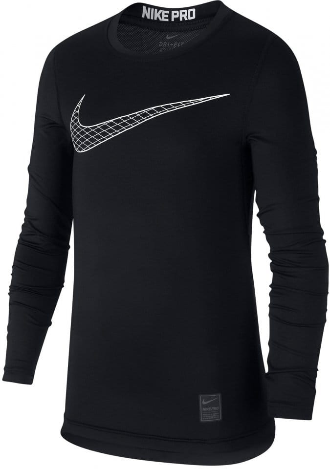Tričko s dlhým rukávom Nike B Pro TOP LS COMP HO18 2