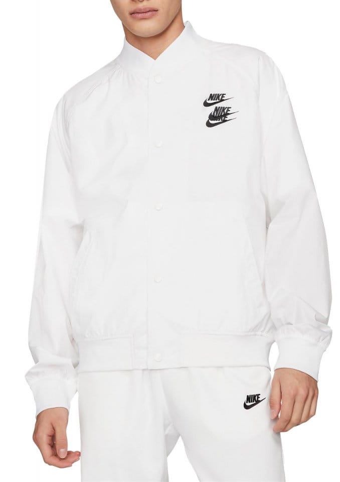 Bunda Nike Woven Jacke Weiss Schwarz F100