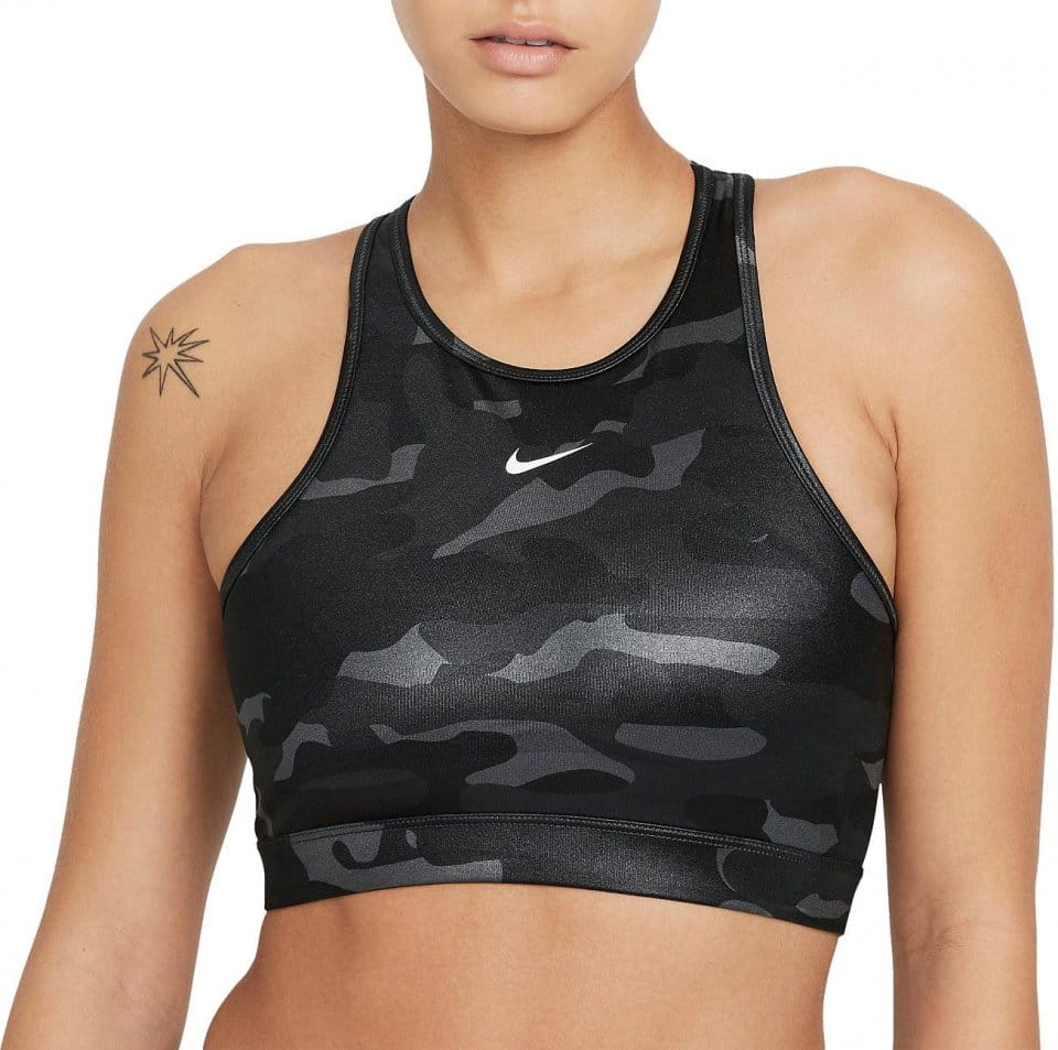 Podprsenka Nike Dri-FIT Swoosh Women’s Medium-Support 1-Piece Pad High-Neck Sports Bra