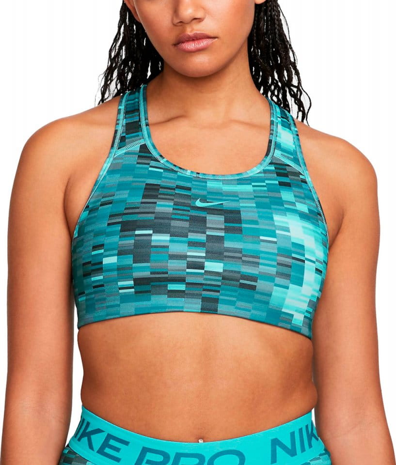 Podprsenka Nike Swoosh Women Medium-Support 1-Piece Pad Allover Print Bra