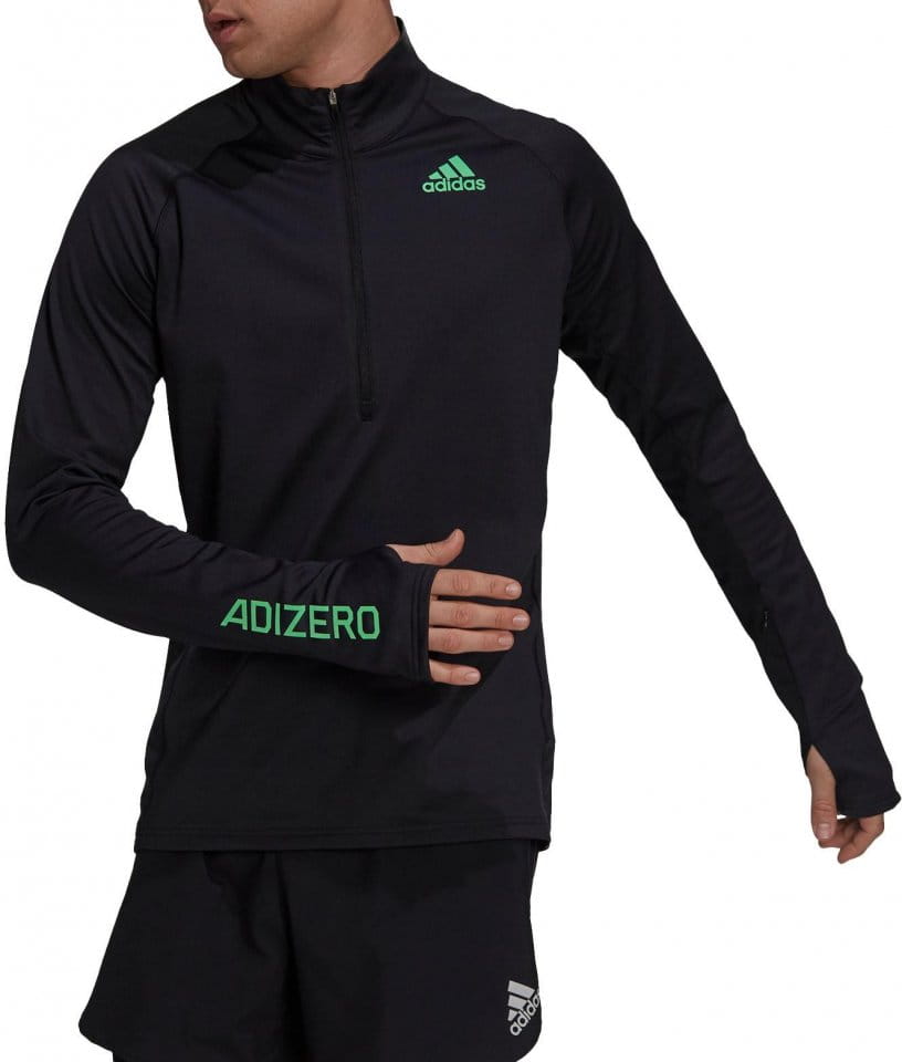 Tričko s dlhým rukávom adidas ADIZERO 1/2 ZIP