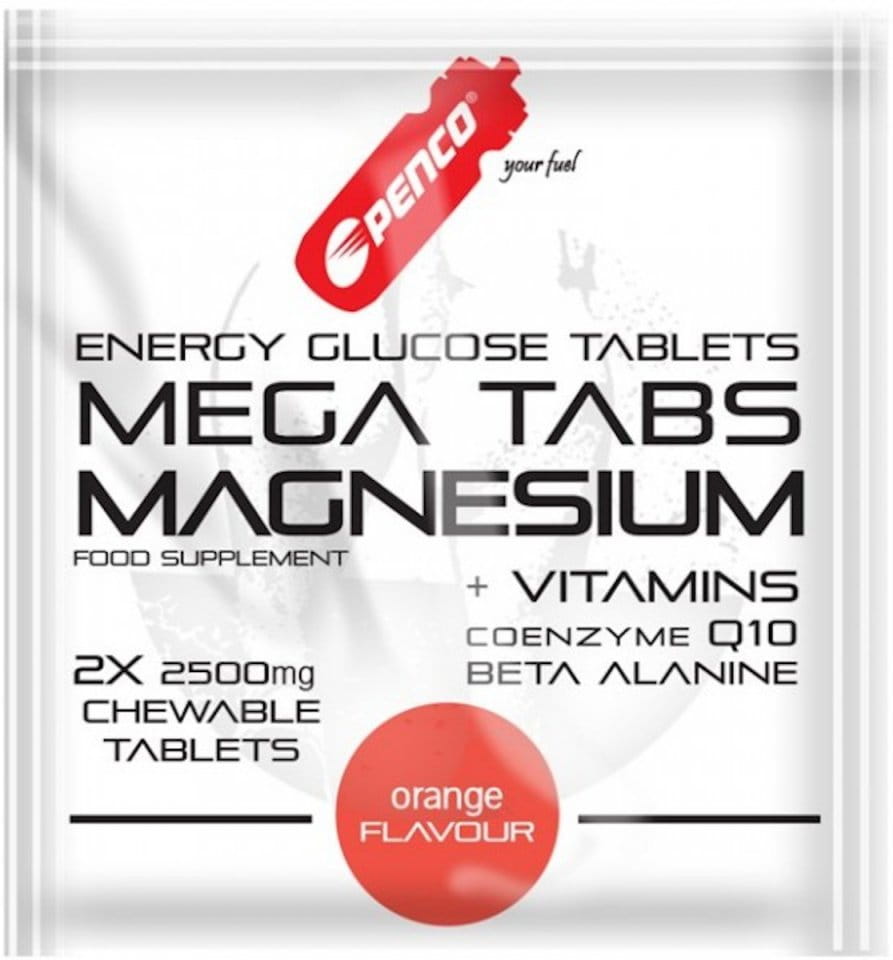 Horčíkové tablety PENCO MEGA TABS MAGNESIUM 2 ks cmúľacia tableta