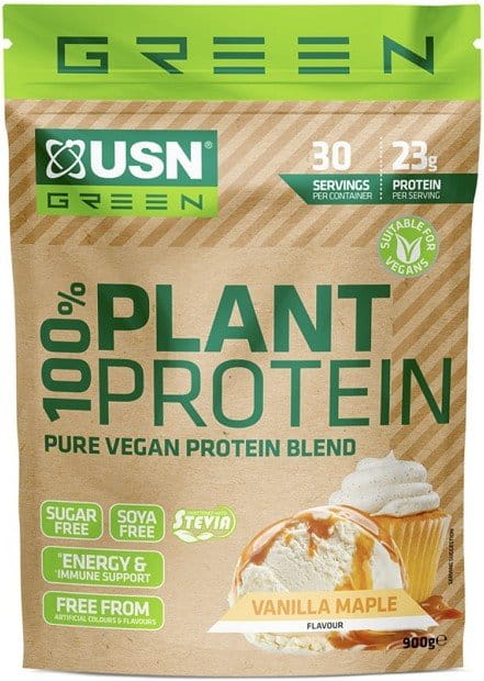 Rastlinný proteínový prášok USN 100% Plant 900g čokoláda