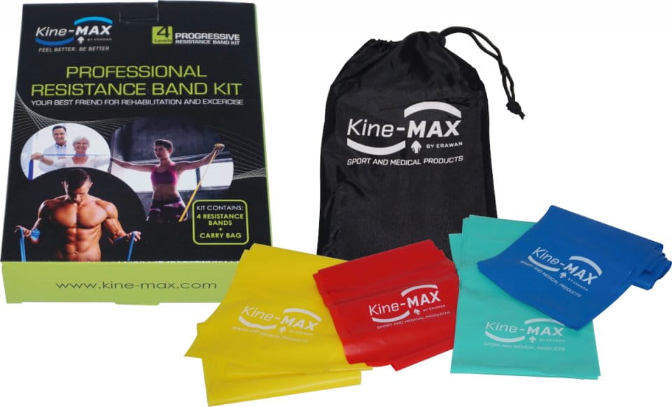 Posilovací guma Kine-MAX Professional Resistance Band Kit - Level 1-4