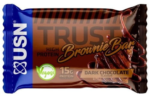Vegánska proteínová tyčinka USN Trust 60g brownie tmavá čokoláda