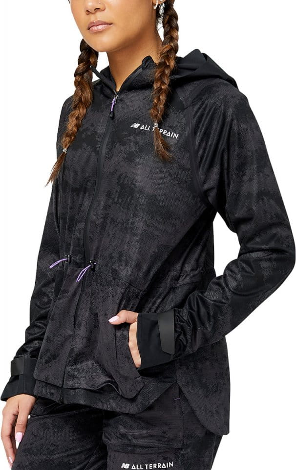 Bunda s kapucňou New Balance Impact Run AT Waterproof Jacket